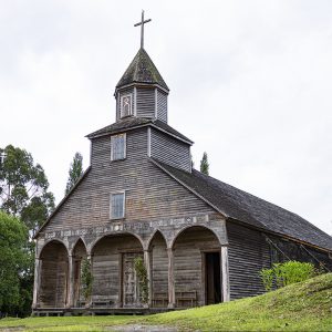 fotografía a color del frente de la Iglesia de Ichuac